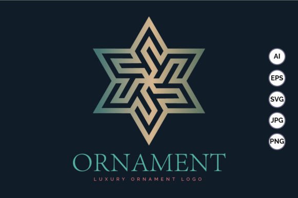 Download Hexagram Stars Ornament Gold Luxury Mode - Premium Resources