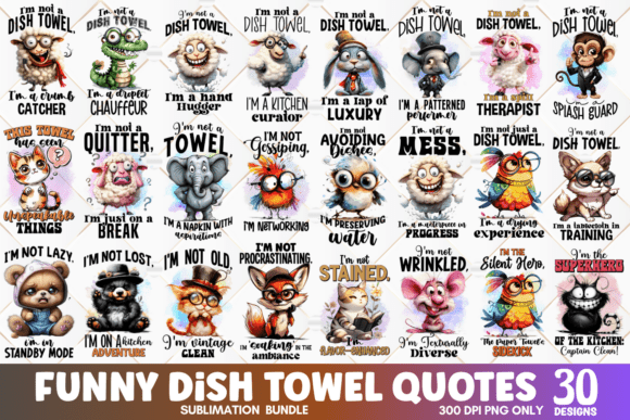 Download Funny Kitchen Dish Towel Sublimation Bun - Towel Collection